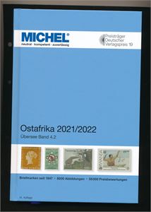 KATALOG MICHEL Øst-Afrika 2021/2022. Ny pris 89. Ubrukt