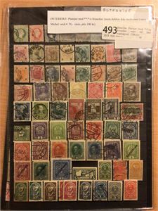 Østerrike Plansjer med **/*/o frimerker, noen def. Ikke medregnet)  (70€uro)