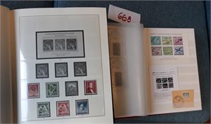 BERLIN xx/x samling i Borek album 1948-90. Fyldig fra 1953, hengslet kan forekomme i starten. Medfølger dublettbok med noe