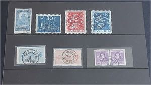 Parti mest äldre Sverige-utland i visiralbum inklusive en del bättre märken