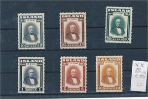 ISLAND XX Mi 231-36, 1944 Björnsson (€ 80)