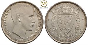 1 krone 1914 Haakon VII. Kv.0/01