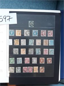 Samling i Lindner album til 1971. Litt blandet kvalitet hele veien. Nk 44 med stempel "Behrens" bak har kort tagg oppe. Normal stempelkvalitet