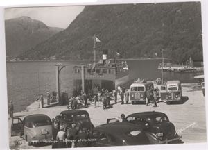 Skip, Hardanger - bilfergen "Folgefonn"  S/H storf.  Flott med biler og ferga UB, Normann 11-46-23