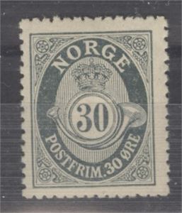 NK 105 ** 30 øre grå (725.-)