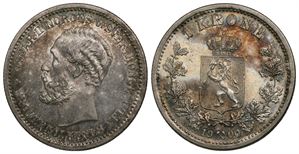 1 krone 1900 Oscar II. Kv.0