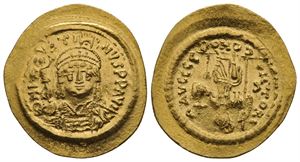 Solidus, Justin II 600-610 e.kr. Kv.1+