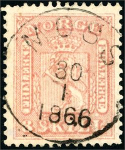 9. 8 skill, rettvendt fullstemplet "Moss 30.1.1866".