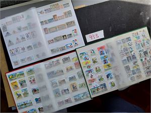 3 16 siders bøker med diverse inkl noe bedre franske kolonier, en del Disney-motiver (vesentlig hengslet), sportsmotiver  og litt nyere Tyskland