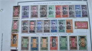 FRANSKA KOLONIER TOGO samling */o 1916-1979 på blad
