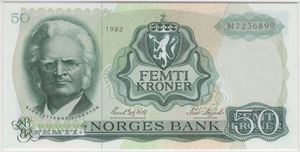 50 kroner 1982 M. Kv.0