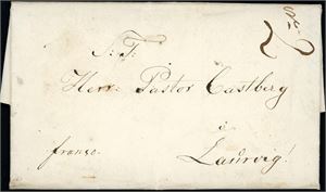 Fem brev fra perioden 1834 til 1848 og et fra 1860. Bl.a. et KT brev som er underkjent og satt i porto.