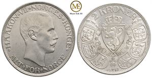 2 kroner 1917 Haakon VII. Kv.0/01