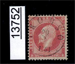 Nk 5 o. Pent "TROMSØ 30-2-1863". Skjevt opp til venstre