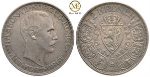 2 kroner 1910 Haakon VII. Kv.1+/01