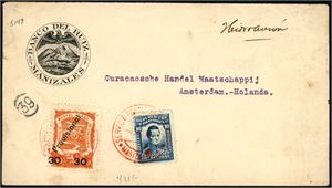 Colombia. Approx. 150 covers in a box. 120 of theese ar Scadta air mail covers. Mixed condition.