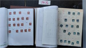 DANMARK-VARIANTER 2 ringpermer 1875-1970. Samlet i Danmark over flere tiår. Her må være 1000-2000 merker.