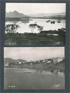 NORDLAND - GRAVDAL 2 ubrukte storformat kort (Mittet)