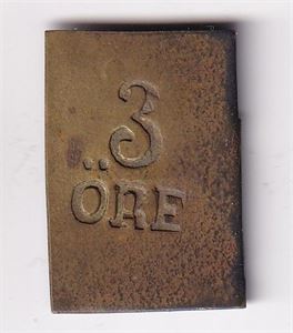 Laksevåg-polett uten monogram