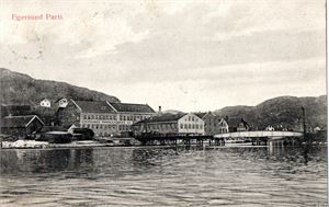 Postkort. Egerund. Egersund Fayancefabrikk.