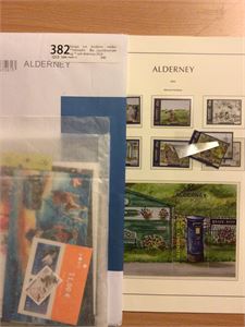Europa Lot moderne merker **/stemplet .  Bla.. Leuchtturmark og ** sett Alderney 2024.