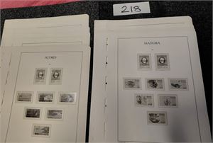 ACORES/MADEIRA Leuchtturm fortrykksak med lommer 1980-85. Helt nye, i alt 22 ark. GI BUD!