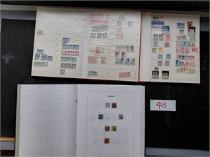 DANMARK/FÆRØYENE/GRØNLAND Stort sett brukt samling i et Davo album til 1982 + 2 dublettbøker. Begge 5-krones posthus er med + andre bedre