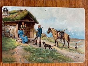 KARTONGKORT - brukt.  Enerett H Abel