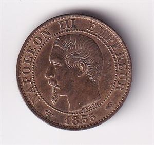 Frankrike 5 Centimes - anker  1855A