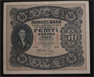50 kroner 1943 Norge 1/1+ C8124744