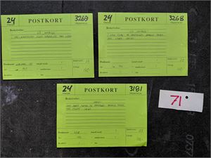 SKIPSKORT 3 kort "Meteor" og "Venus" med tidligere utrop 450 kroner. Se beskrivelse fra Ragners Frimerker