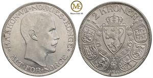 2 kroner 1914 Haakon VII. Kv.0/01