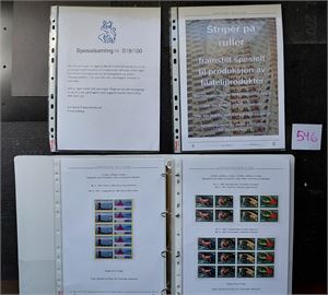 NFF SPESIALSAMLING MED STRIPER FRA AFFIXING-RULLER. Nr 019/100 komplett med merker 2007-15 i alt 37 serier.