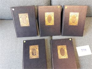 LITTERATUR - HÅNDBØKER CENTRALTRYKKERIET Bind II, V, VII, VIII og X. Butikkpris 1550 kroner