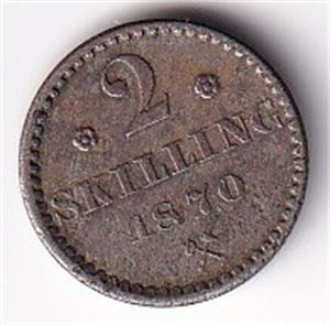 2 skilling 1870
