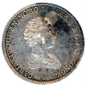 1/2 Speciedaler 1827. 14 - NM 20. 1+