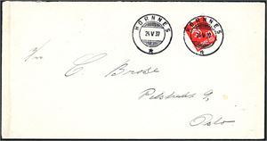 Evje med omegn. Ca 200 brev/kort og blanketter med stempler fra området.