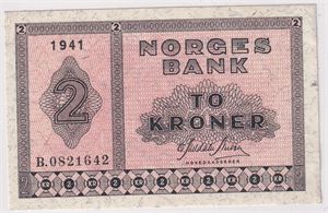 2 kroner 1941 B.0821642