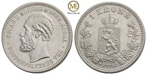 1 krone 1893 Oscar II. Kv.0/01
