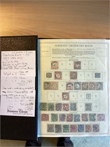 Tyskland , samling 1872 - 1973,  Tyske Rike, BRD, V-Berling og Zoner.  Oppgitt verdi 18000.- Ikke sjekket av oss.