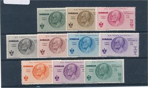 ITALIENSK SOMALILAND xx Mi 209-18, 1934 komplett serie (€ 140)