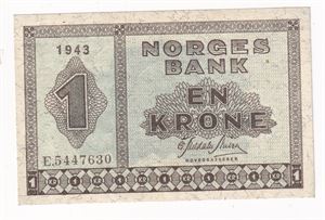 1 kroner 1943 E.5447630