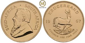 Krugerrand 1967 1 oz gull. Kv.0