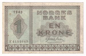 1 krone 1943 F