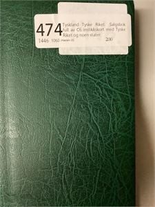 Tyskland Tyske Riket.  Salgsbok full av C6 instikkskort med Tyske Riket og noen stater.