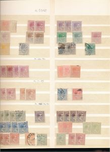 PUERTO RICO x/o dubletter på 3 plansjesider oppsatt etter Michel