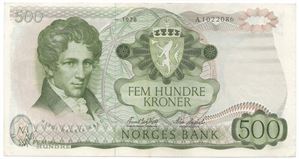 500 kroner 1978 A.1022086. Kv.1+
