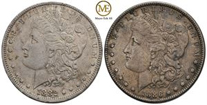 Morgan dollar 1882o, 1886, 1901s VK.