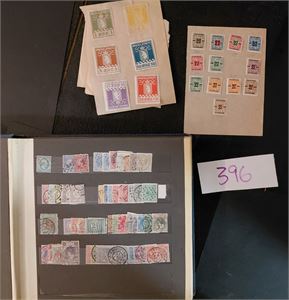 Gammel innstikksbok fra dødsbo. Nederland og Vatikanet er best, ellers diverse land, mest Europa