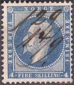 NK 4b Håndannulert 129, 14/9 på NK4b. Nydelig lokalobjekt fra Hokksund